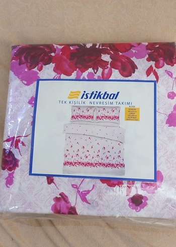 Taç İstikbal Tek Kişilik Pembe Çiçekli Nevresim Takımı