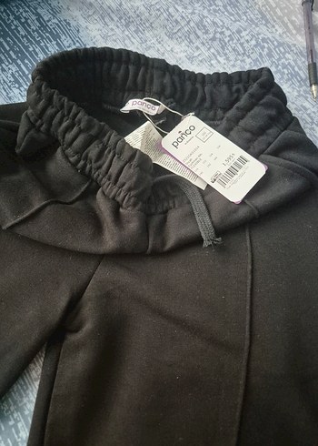 Siyah Kadın Rahat Kesim Pantolon-Eşofman - Görsel 4