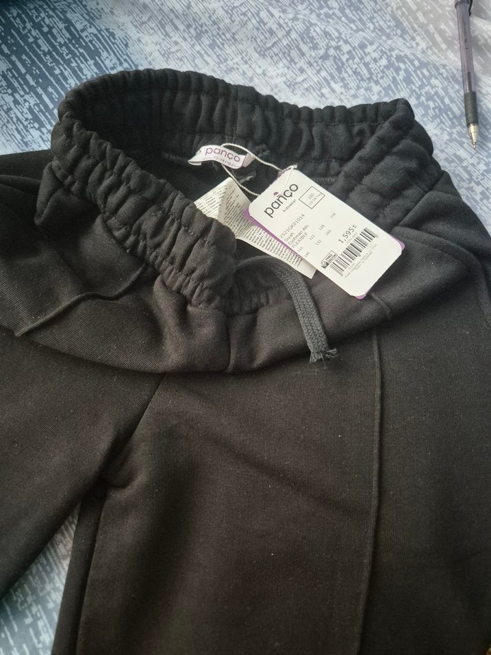 Siyah Kadın Rahat Kesim Pantolon-Eşofman - Görsel 4