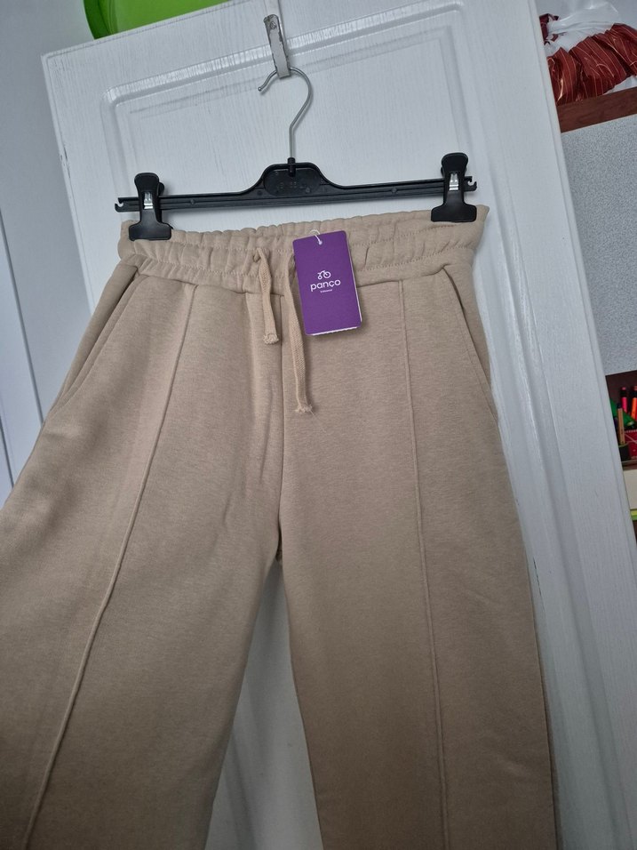 Bej Rahat Kesim Kadın Eşofman Altı - Görsel 2