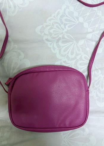 Pull and bear Pembe Deri Kadın Çapraz Çanta - Görsel 2