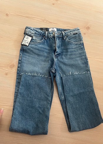 27 Beden mavi Renk Kadın Mavi Denim Regular Fit Kot Pantolon