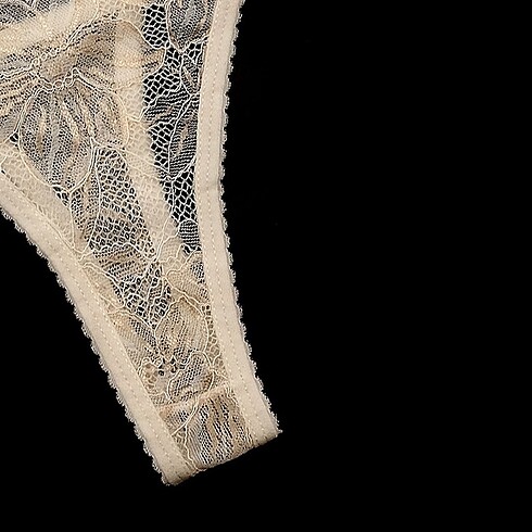 m Beden beyaz Renk Beyaz Gold İslemeli Bralet Takım