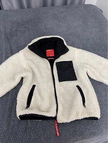 pull and bear kadın polar ceket