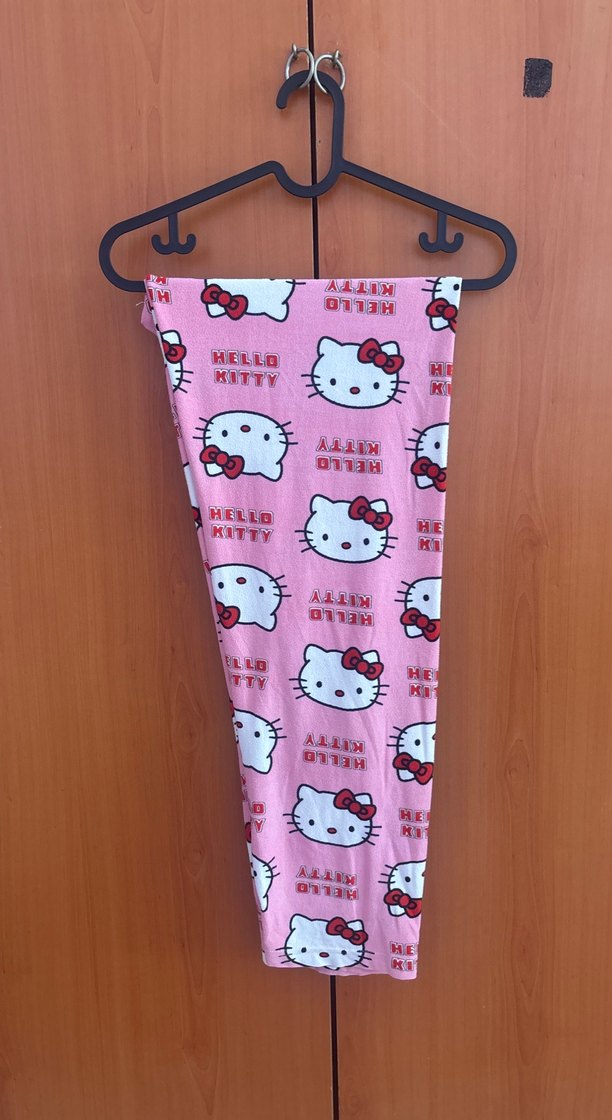 Pembe Hello Kitty Baskılı pijama takımı - Görsel 2