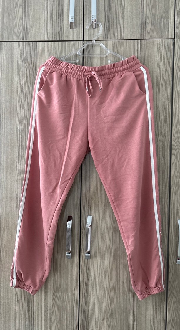 Rahat Kesim Pembe Kadın Eşofman Altı ve üstü - Görsel 3