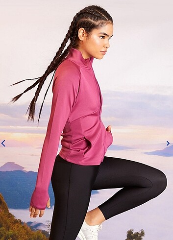 m Beden pembe Renk Kadın sweatshirt