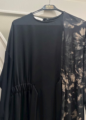 Uzun Siyah Bağlamalı Gotik Elbise - Görsel 2