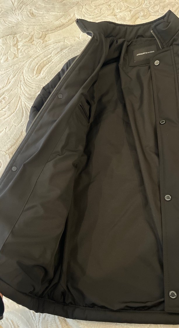 Siyah Erkek Kapitone Fermuarlı Mont - Görsel 3