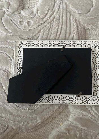 Gri Detaylı Çiçek Desenli Fotoğraf Çerçevesi - Görsel 3