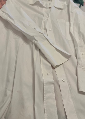 Pamuklu Beyaz Uzun Kollu Gömlek - Görsel 2