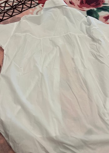 Beyaz Pamuklu Uzun Kollu Gömlek - Görsel 4