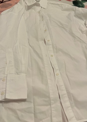Beyaz Pamuklu Uzun Kollu Gömlek - Görsel 2