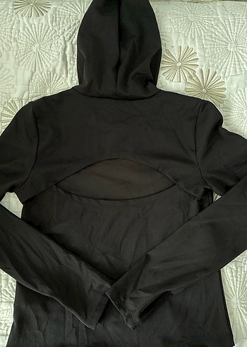 Siyah Uzun Kollu Atletik Üst - Görsel 2