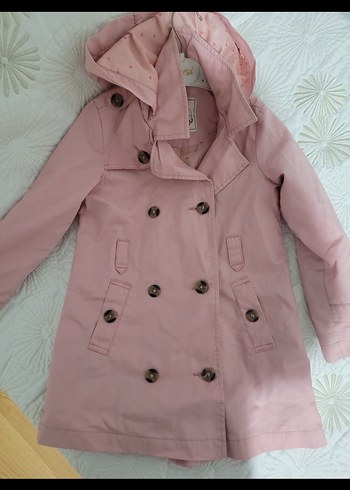 LCW Pembe Kız Çocuk Trençkot