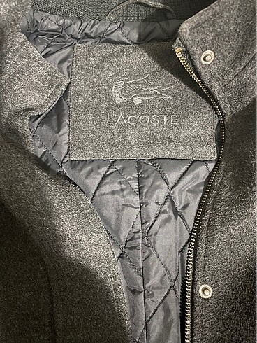 Lacoste gri kaşe kaban