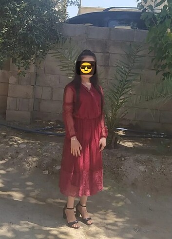 Elbise çok güzel altı danteli beli lastikli çok rahat  - Görsel 2