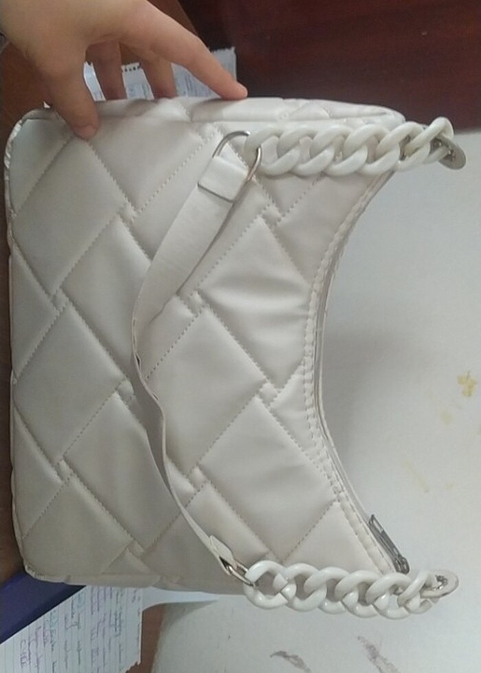 Bej rengi çanta iyi durumda  - Görsel 2