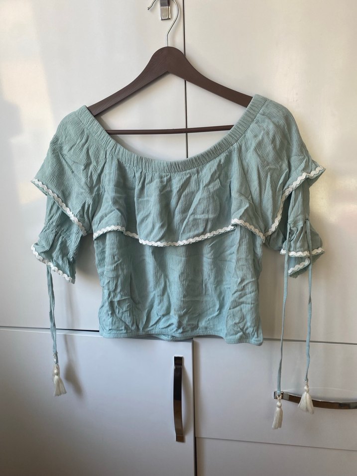 Kayık Yaka Bluz - Görsel 2