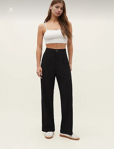 36 Beden Stradivarius alt pleated wide 36 beden