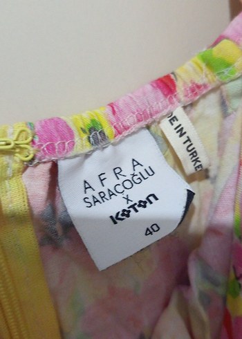 Renkli Çiçek Desenli Midi Bohem Elbise - Görsel 4