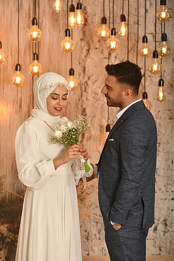 Diğer Tesettür nikah elbisesi