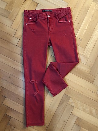 Zara Kırmızı Jean