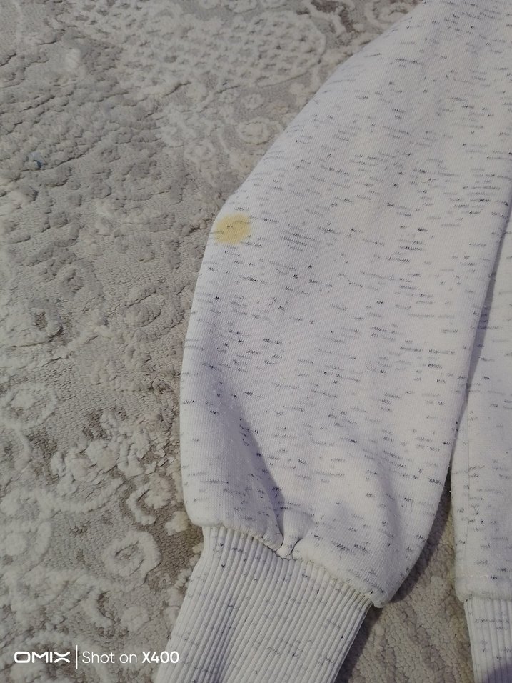 Kız Çocuk Beyaz Kapüşonlu Fermuarlı Ceket - Görsel 3