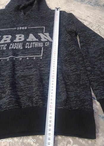 Kapüşonlu Erkek Çocuk Gri Sweatshirt - Görsel 4