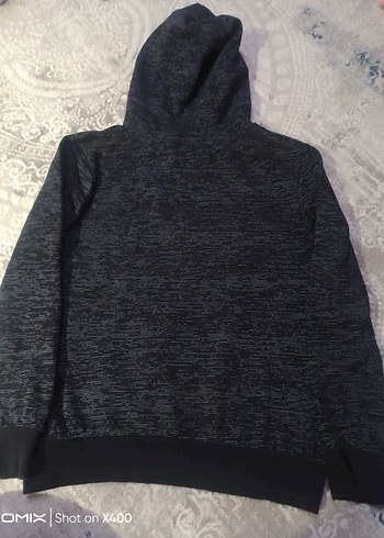 Kapüşonlu Erkek Çocuk Gri Sweatshirt - Görsel 6