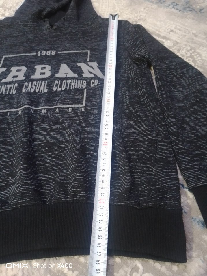 Kapüşonlu Erkek Çocuk Gri Sweatshirt - Görsel 4