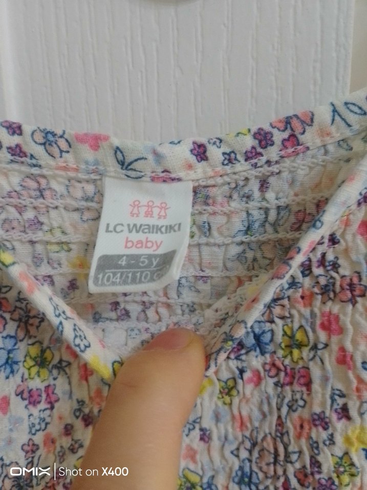 Kız Çocuk Renkli Çiçekli Askılı Elbise - Görsel 3