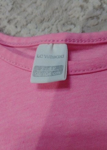 Kız Çocuk Pembe Kısa Kollu Tişört - Görsel 2