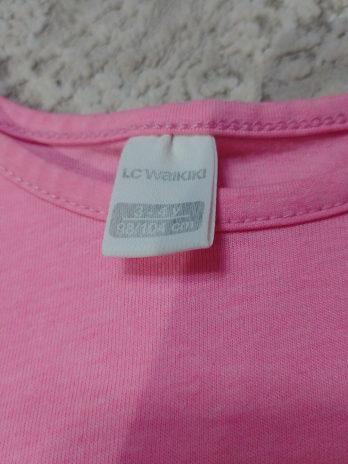 Kız Çocuk Pembe Kısa Kollu Tişört - Görsel 2