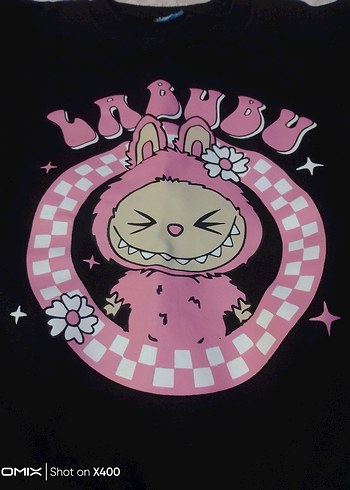 Kız Çocuk Siyah Pembe Baskılı Eşofman Takımı - Görsel 3