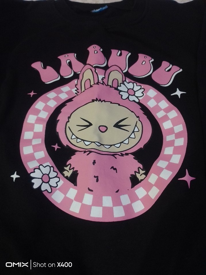 Kız Çocuk Siyah Pembe Baskılı Eşofman Takımı - Görsel 3