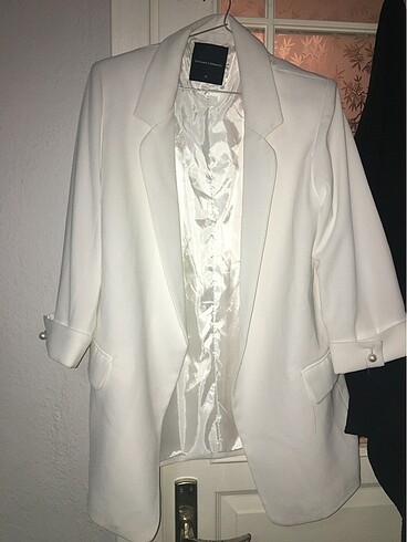 Blazer ceket beyaz