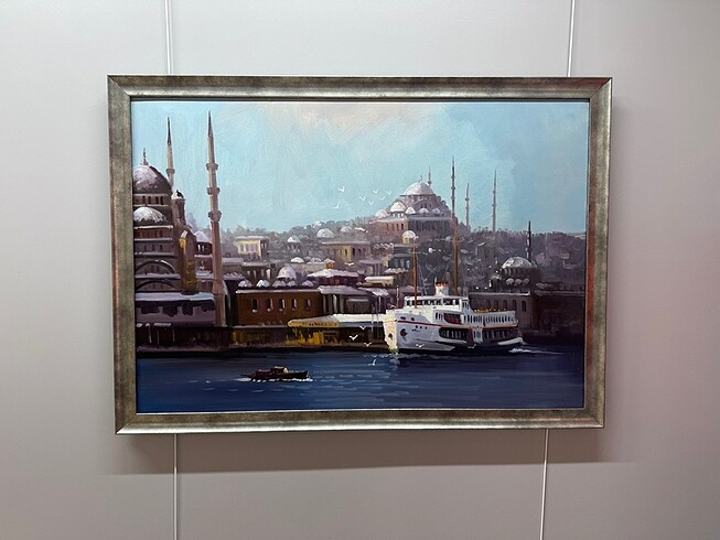 ORJİNAL YAĞLI BOYA EMİNÖNĞ GALATA TABLO
