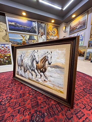 Diğer ORJİNAL YAĞLI BOYA AT TABLO
