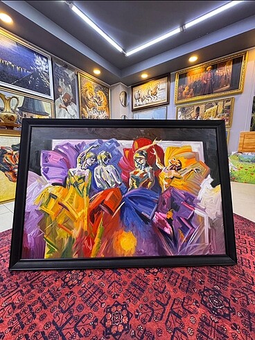 ORJİNAL YAĞLI BOYA BALERİN TABLO