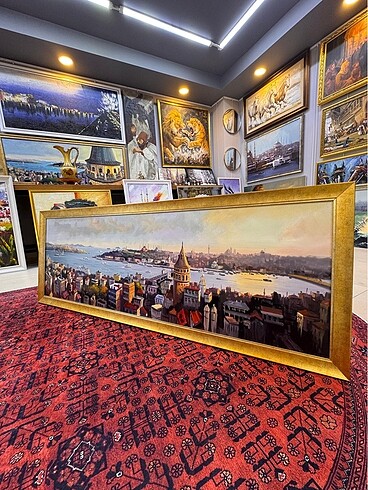 Beden ORJİNAL YAĞLI BOYA PANORAMA TABLO