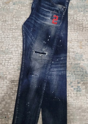 Rahat Kesim Baskılı Erkek Kot Pantolon - Görsel 2