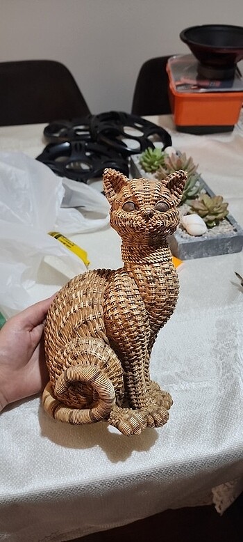 Beden camel Renk Rattan biblo