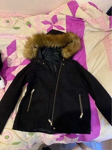 Zara kaşe mont