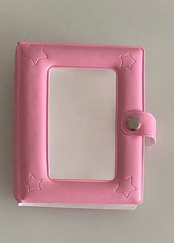 K-pop My Star yıldızlı pembe binder