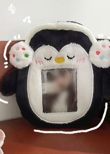 Penguen peluş holder/kart tutucu