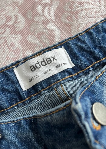 28 Beden Addax Marka Kadın Mavi Bol Kesim Kot Pantolon