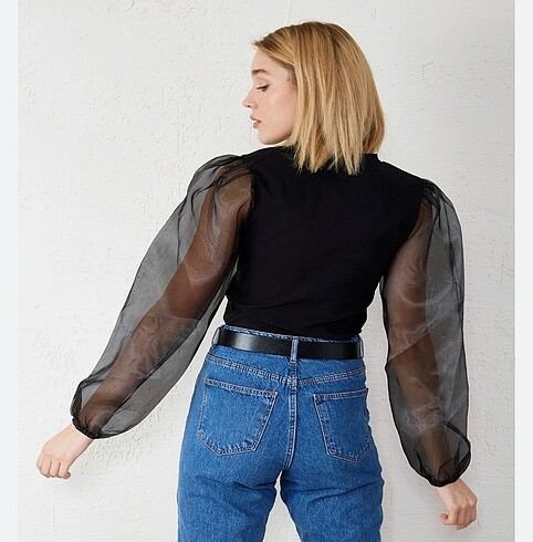 Stradivarius Stradivarius #tül detaylı #bluz