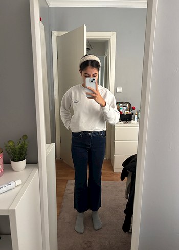 Mango Düğmeli MNG Sienna Kadın Denim Jean