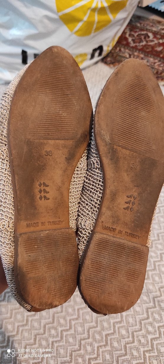 Bej Örgü Kadın Espadril Topuklu - Görsel 2